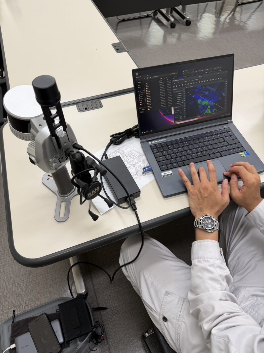 ハンディ型3Dレーザースキャナー　点群
