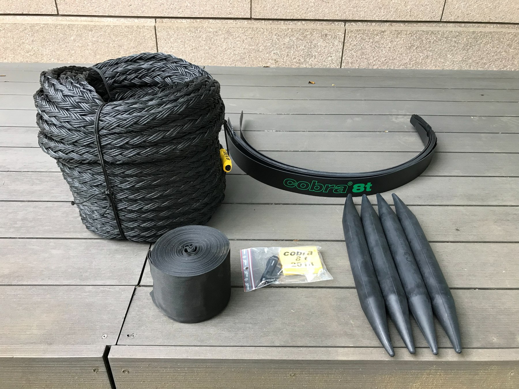 コブラ 8t ロープ インサート板 コブラホース ショックアブソーバー エンドキャップ 2018