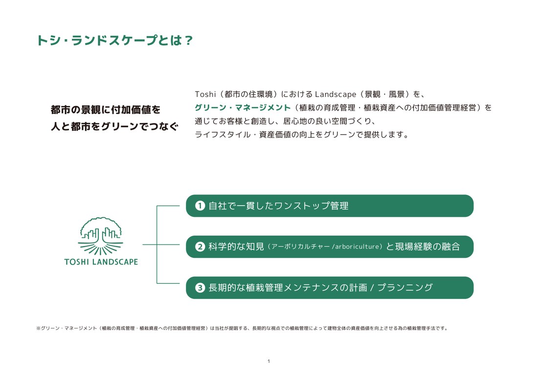 会社概要・サービス紹介パンフレットの中面