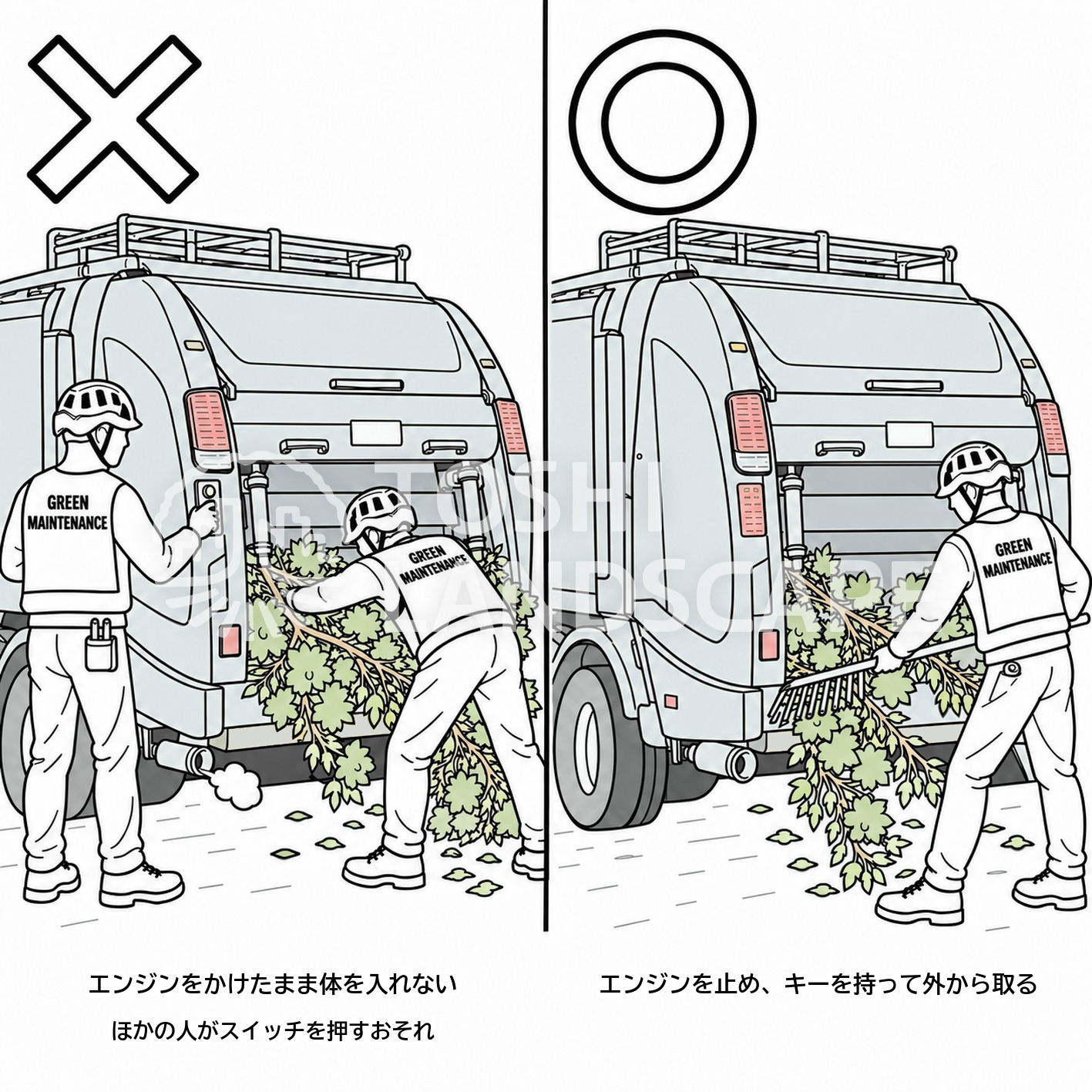 ごみ収集車 清掃 挟まれ 防止 安全 ヒヤリハット