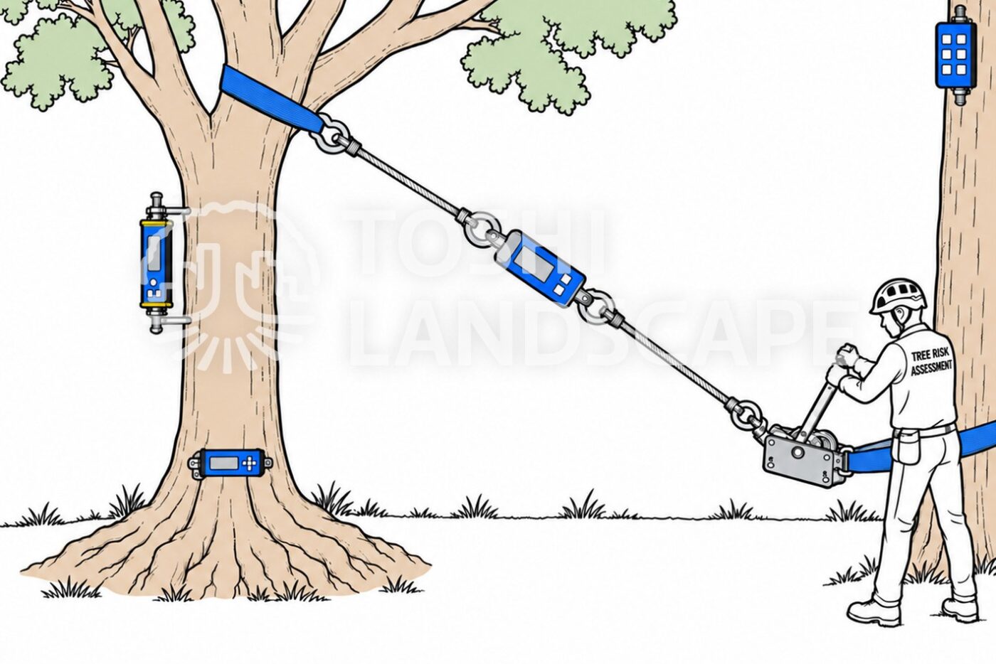 ツリーキネティック PiCUS TreeQinetic 静的負荷試験 引張り試験 根返り 幹折れ 樹木医