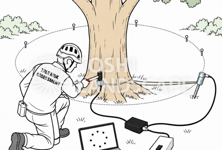 ルートディテクター Root Detector 根の探査 音の速さ 根系 樹木診断 樹木医